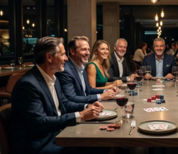 Grupa gości podczas prywatnego wydarzenia w restauracji Wonderstar s. r. o.